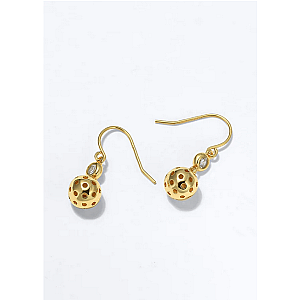 Pickleball Ball Drop Gold Earrings