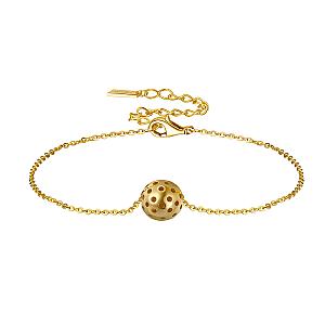 Pickleball* Baby Belle Ball Bracelet Gold