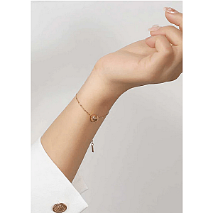 Pickleball* Baby Belle Ball Bracelet Gold