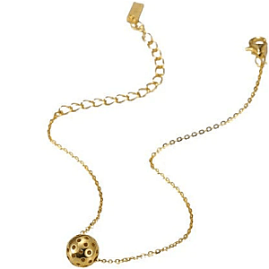 Pickleball* Baby Belle Ball Bracelet Gold