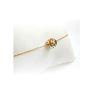 Pickleball* Baby Belle Ball Bracelet Gold
