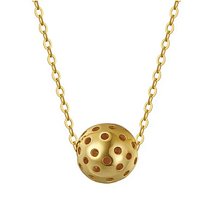 Pickleball Baby Belle Ball Gold Necklace