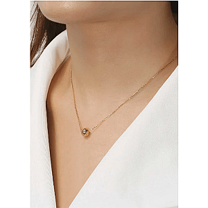 Pickleball Baby Belle Ball Gold Necklace