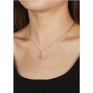 Pickleball The Mini Volley Plus Gold Necklace