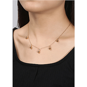 Pickleball* Belle of The Ball Gold Necklace