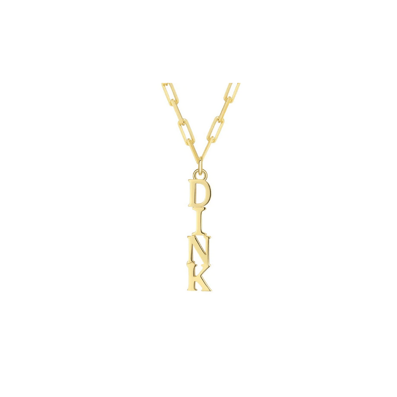 Pickleball* Dinks on Me Gold Necklace