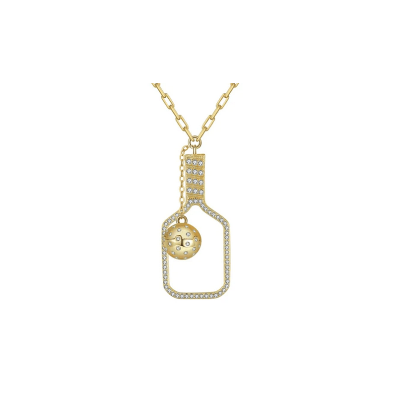 Pickleball The Volley Plus Gold Necklace