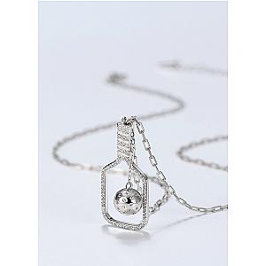 Pickleball The Volley Plus Silver Necklace