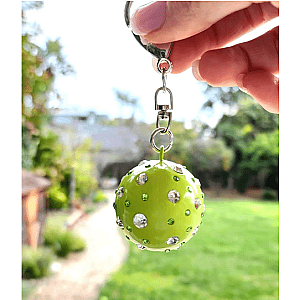 Pickleball Crystal Ball Keychain