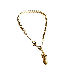 LoveMatch*Tennis Shoe Petite Gold Ball Bracelet