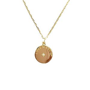 LoveMatch* Tennis Heart Pendant Necklace Gold