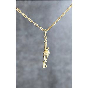 LoveMatch* Tennis LOVE Pendant Necklace Gold