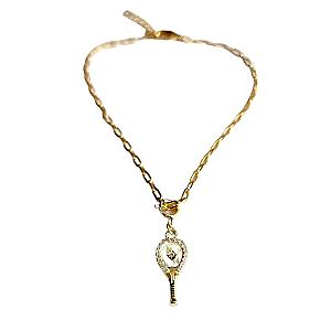 LoveMatch Tennis Racquet Bracelet Gold