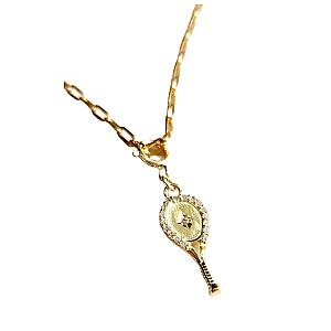 LoveMatch Tennis Racquet Bracelet Gold