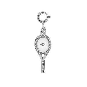 LoveMatch Tennis Racquet Charm Bracelet Silver