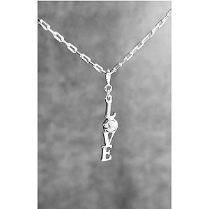 LoveMatch* Tennis LOVE Pendant Necklace Silver