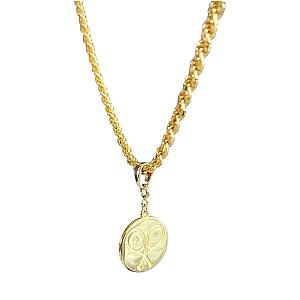 LoveMatch* Tennis Heart pendant gold rope chain