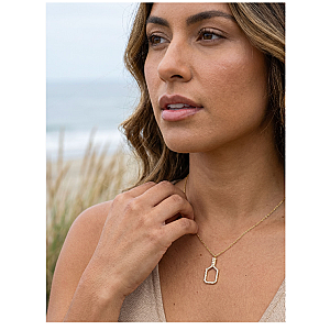 Pickleball Belle Volley FINE Necklace Solid 14k Gold with Diamonds