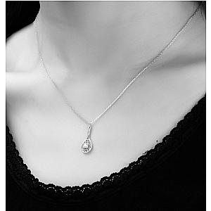 LoveMatch Tennis Baby Love Silver Racquet & Ball Pendant Necklace
