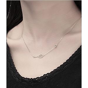LoveMatch Tennis BABY ACE Silver Racquet and Ball Necklace