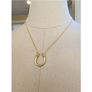 Saints and Saviors Feeling Lucky Reversible Gold Horseshoe Necklace