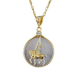 Saints and Saviors Joan of Arc March Pendant Necklace