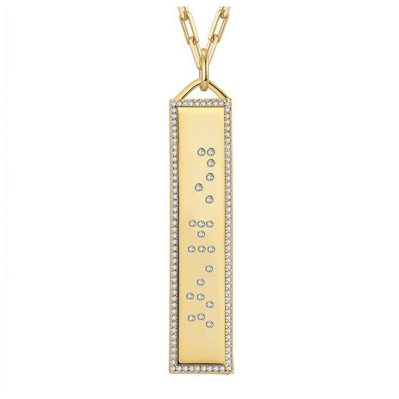 Touchstone* Limitless Bling Border Necklace Gold