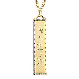 Touchstone* Limitless Bling Border Necklace Gold