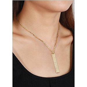 Touchstone* Limitless Bling Border Necklace Gold