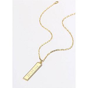 Touchstone* Limitless Bling Border Necklace Gold