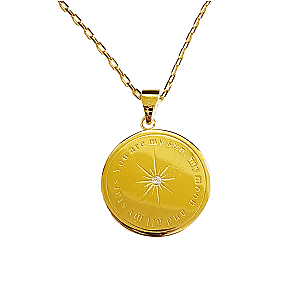 Saints and Saviors Over The Moon Pink Pendant Necklace