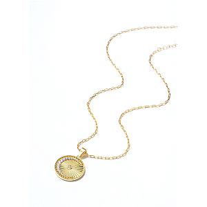 Saints and Saviors Over The Moon Pendant Necklace Clear