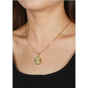 Saints and Saviors Over The Moon Blue Pendant Necklace