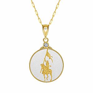 Saints and Saviors* Joan of Arc Faith Pendant Necklace
