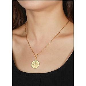 Saints and Saviors We Wander Compass Necklace