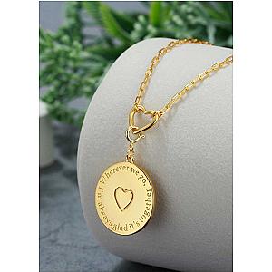 Saints and Saviors We Wander Compass Necklace