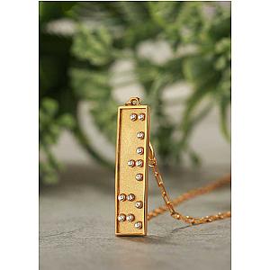 Touchstone* Badass Heart Pendant Necklace Gold