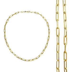 YOUnique Necklace Medium Link Gold-Filled Clip Chain