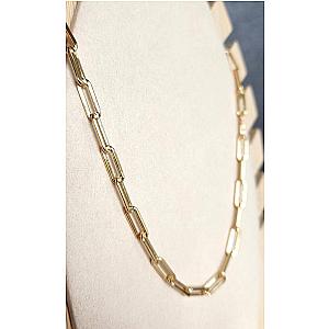 YOUnique Necklace Medium Link Gold-Filled Clip Chain