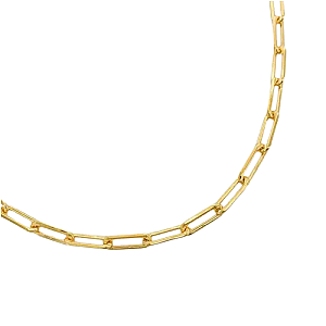 YOUnique Necklace Medium Link Gold-Filled Clip Chain
