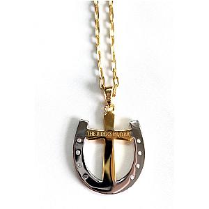 Saints and Saviors Rider's Prayer Two-Tone Gold Clip Chain Necklace