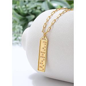 Touchstone* Fearless Bar Necklace Gold