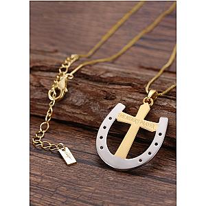 Saints and Saviors* Rider's Prayer Necklace on Gold Box Chain