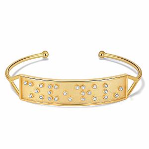 Touchstone* I Love You Cuff Gold
