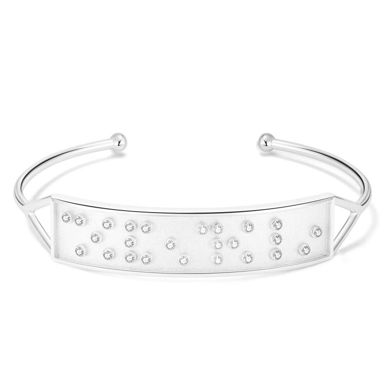 Touchstone* I Love You Cuff Silver