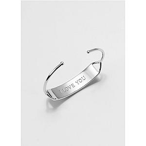 Touchstone* I Love You Cuff Silver