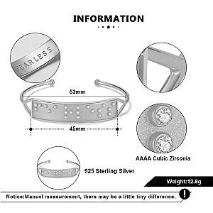 Touchstone* Fearless Cuff Silver