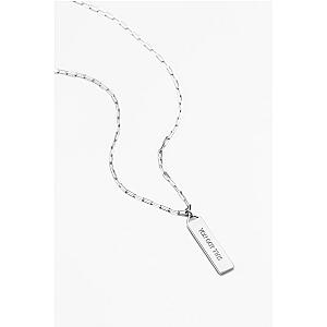 Touchstone* You Got This Bar Necklace Silver
