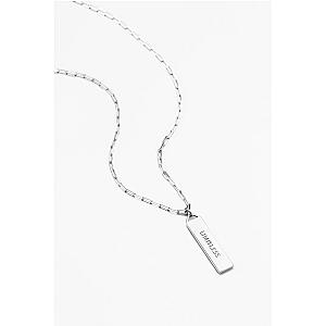 Touchstone* Limitless Bar Necklace Silver