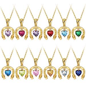 Saints and Saviors* Lucky and Loved Birthstone Necklaces - 12 options